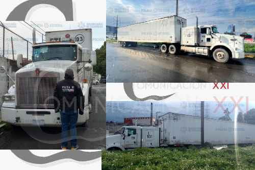 Encuentran en San Mateo Atenco, tráiler robado con carga de casi un millón de pesos